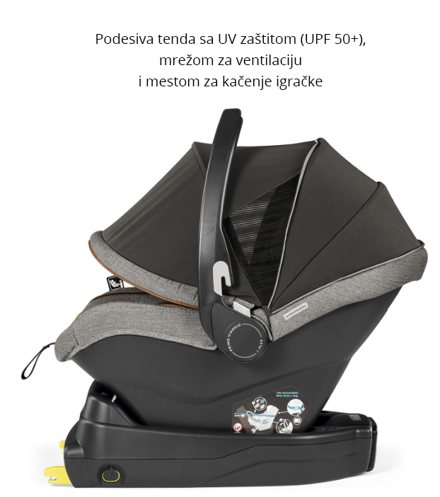 PEG PEREGO Autosedište PRIMO VIAGGIO i-Size 0-13kg Class Navy - pogled 4