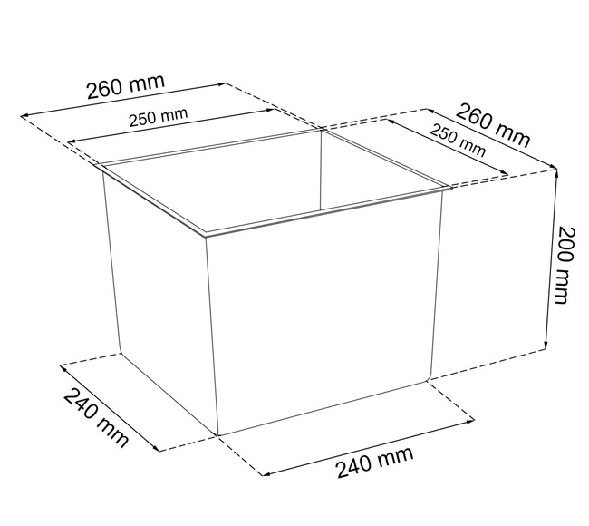 Prosperplast Saksija za cveće sa uloškom Urbi Square 50cm Bela - pogled 4