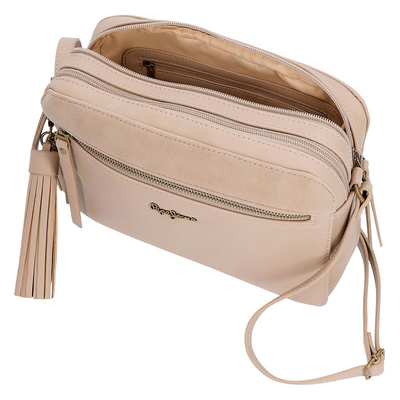 Pepe Jeans Ženska tašna sa dve pregrade Bitmat Beige 75253 - pogled 4