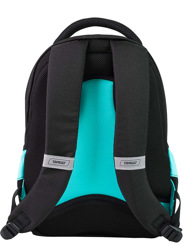 TARGET 2 u 1 - Ranac za školu BLACK FLUO Cosmos Blue 21303 - pogled 4