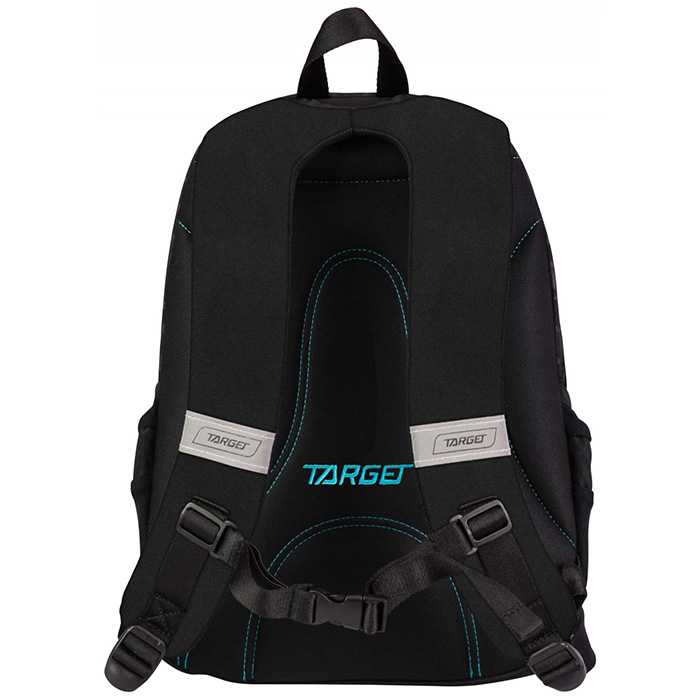 TARGET 3 ZIP - Ranac za školu BLACK Cosmos Blue 26193 - pogled 4