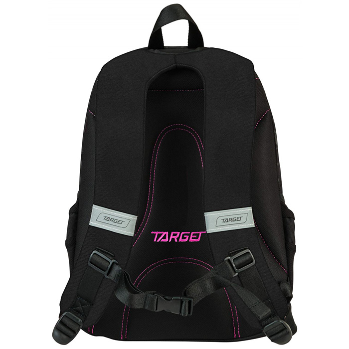 TARGET 3 ZIP - Ranac za školu BLACK Pampero Pink 26190 - pogled 4