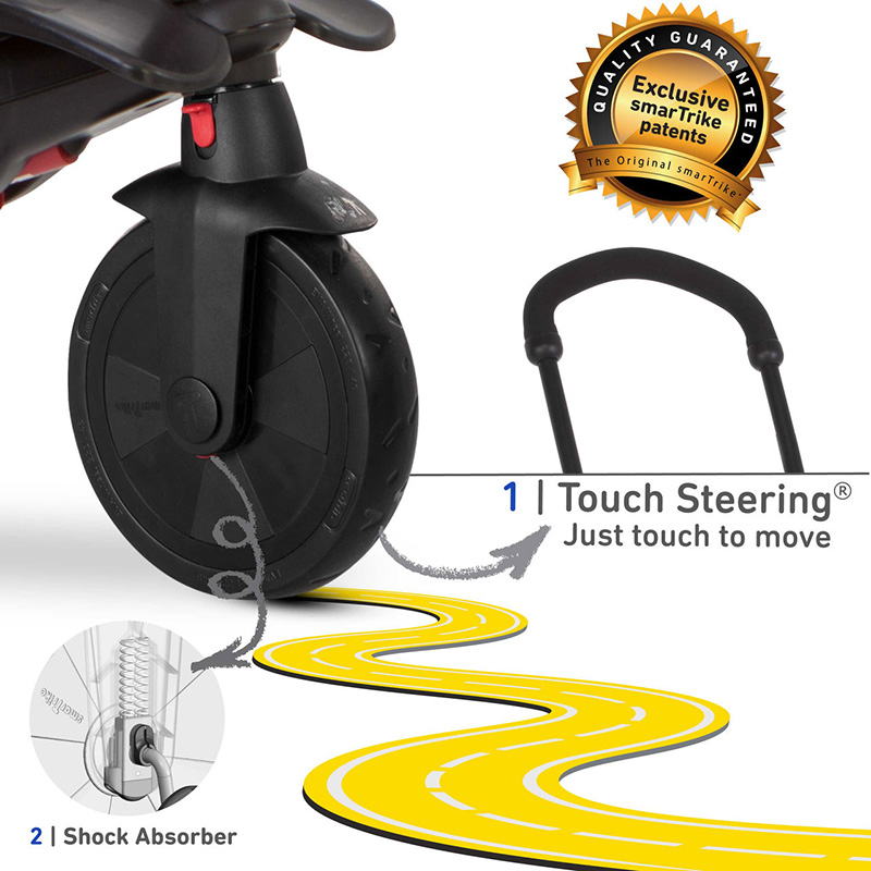 SMART TRIKE Tricikl FOLDING 700 8 u 1 plavi - sa kočnicom - pogled 4