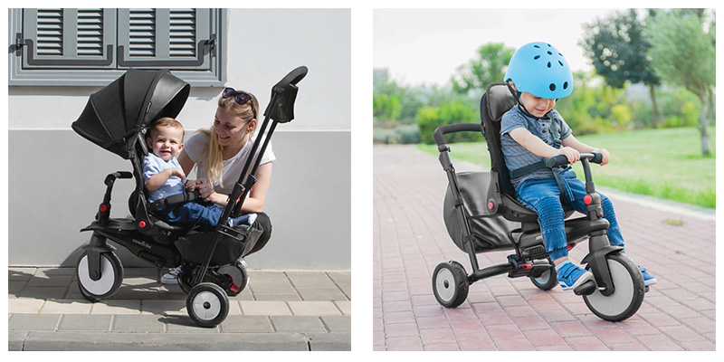 SMART TRIKE Tricikl STR 7 Urban crni 6m+ - pogled 4