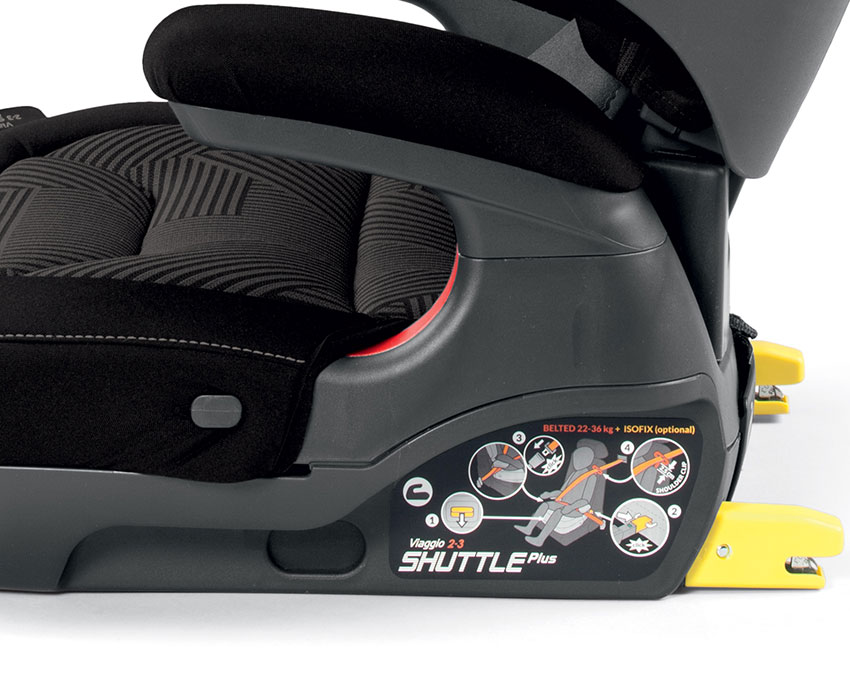 PEG PEREGO Autosedište VIAGGIO 2-3 Shuttle Plus 15-36kg Graphite - pogled 4