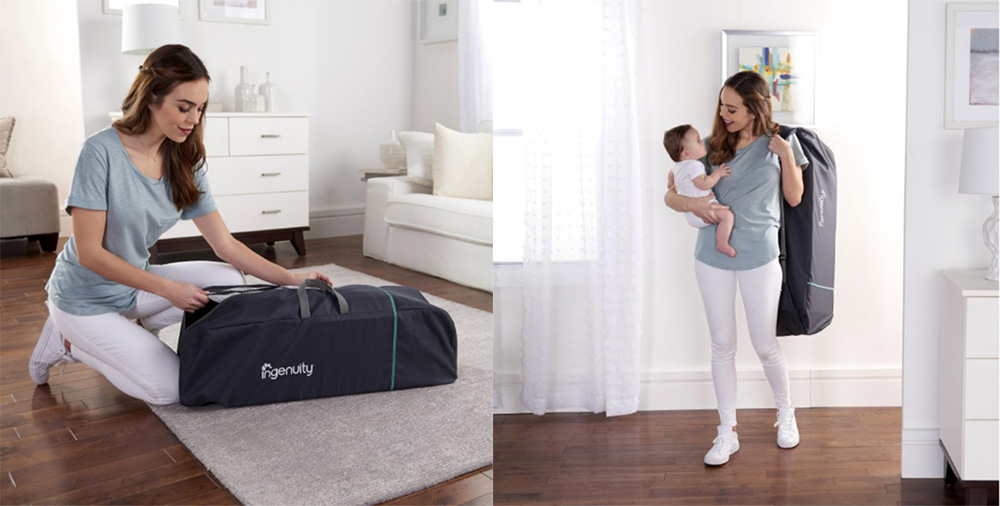 KIDS II Ingenuity Prenosivi krevetac 2 nivoa Travel Simple Cot - BEAUMONT 11163 - pogled 4