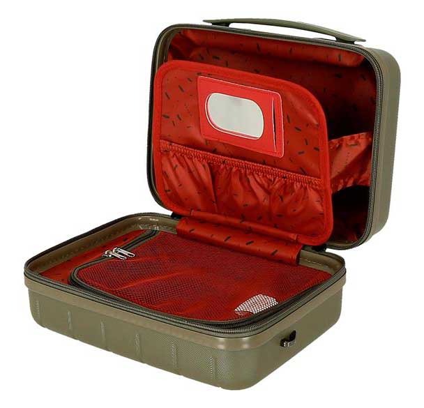 Kofer neseser za kozmetiku Movom Wood dark green 53139 - pogled 4