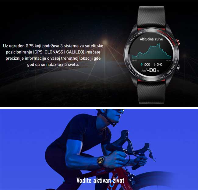 Pametni sat HONOR Magic Black - pogled 4