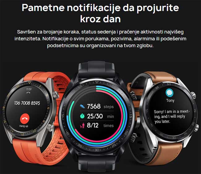Huawei Pametni sat Watch GT FTN B19R Orange - pogled 4