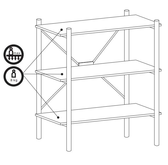 Polica za knjige Vario - pogled 4