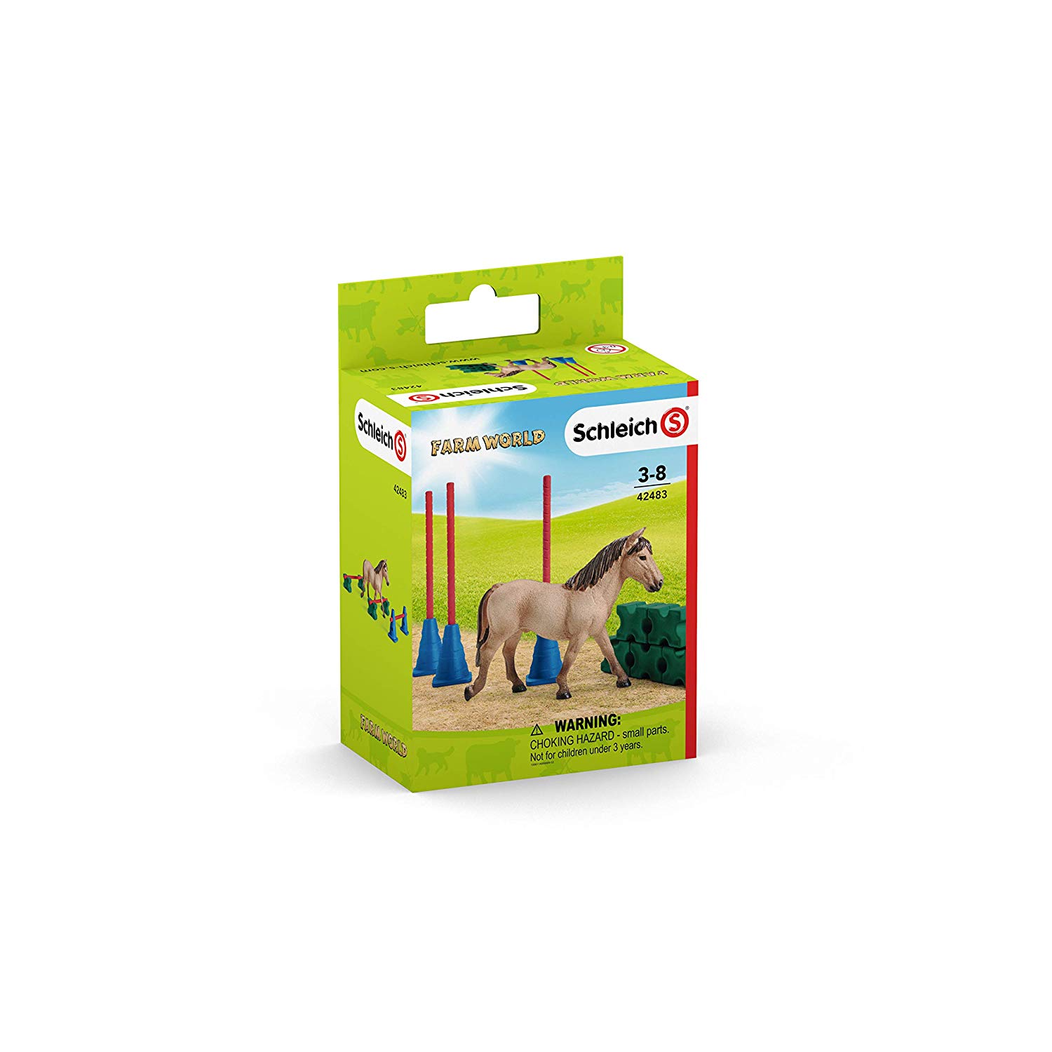 Schleich Figure Konji - Poni i slalom prepreke 42483 - pogled 4