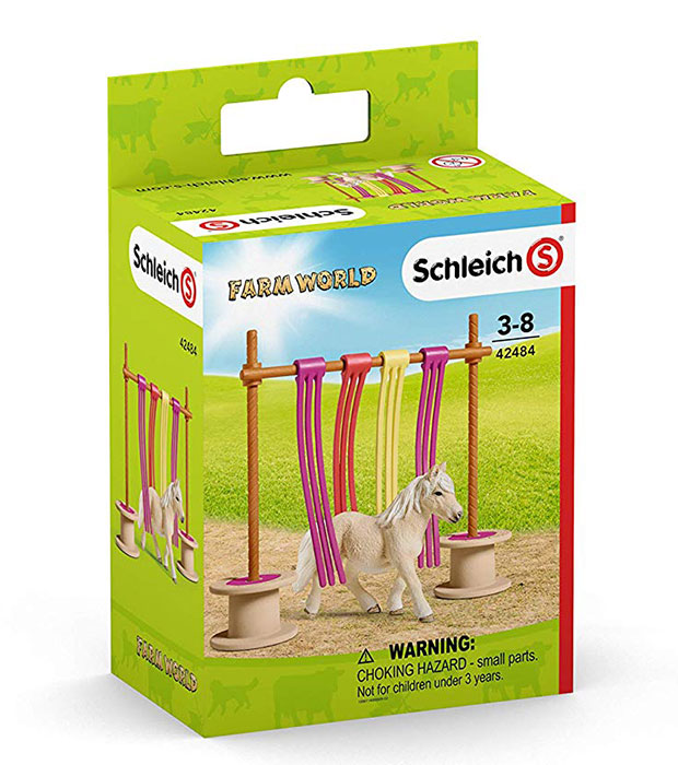 Schleich Figure Konji - Poni i prepreka sa zavesom 42484 - pogled 4