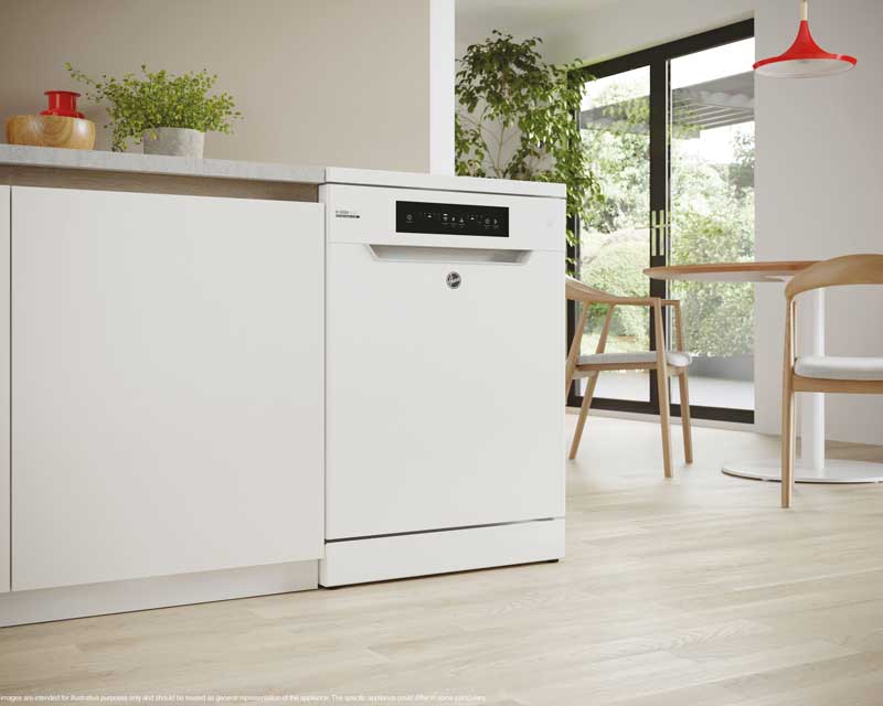 Mašina za pranje sudova za 13 kompleta HOOVER Eco Power inverter HF 3E7L0W - pogled 4