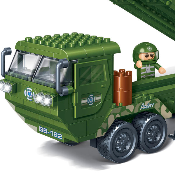 BANBAO Kocke Defence Force Vojni kamion sa raketama - Military truck with rockets 6205 - pogled 4