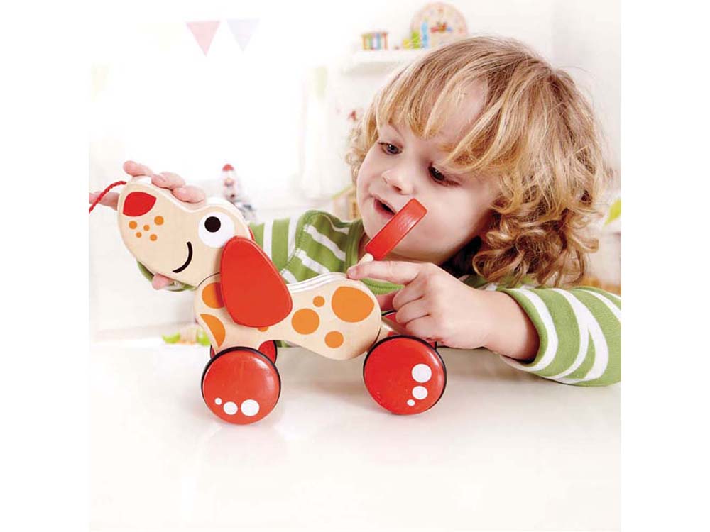 Drvena igračka na povlačenje Pepe u šetnji - pogled 4