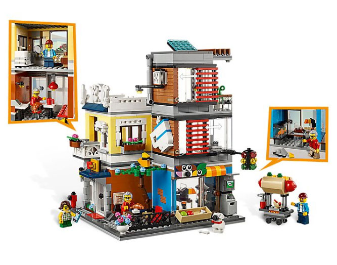 LEGO® Creator Kocke 3u1 - Zgrada Pet shop Kafe 31097 - pogled 4