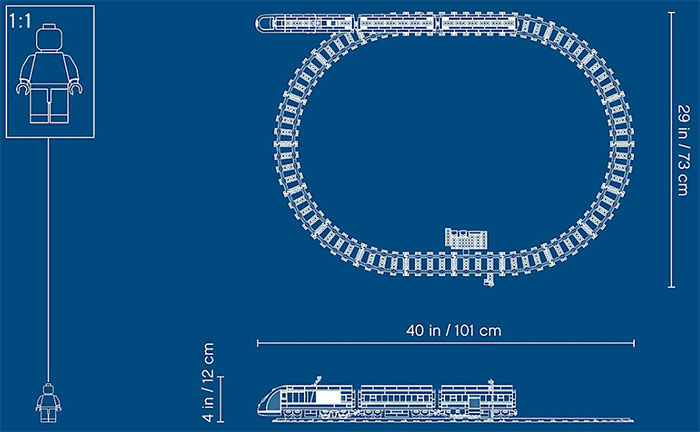 LEGO® City Kocke Putnički voz 60197 - pogled 4