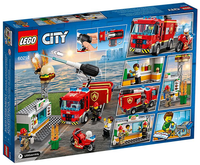 LEGO® City Kocke - Vatrogasci - Gašenje požara u Burger Baru 60214 - pogled 4