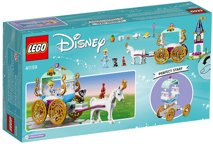 LEGO Kocke Disney Princess - Pepeljugina kočija 41159 - pogled 4