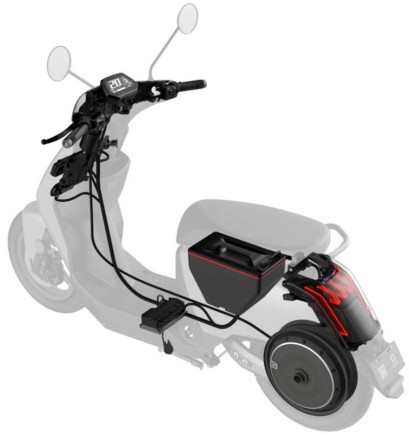 Električni Motocikl - Skuter Super Soco CUX Silver - pogled 4