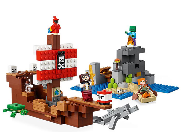LEGO® Kocke Minecraft - Piratski brod 21152 - pogled 4