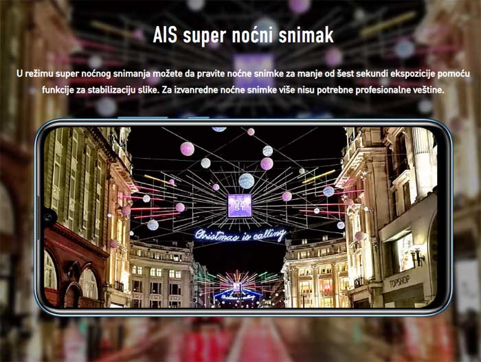 Mobilni telefon Honor 10 Lite DS 3GB 64GB Sky Blue - pogled 4