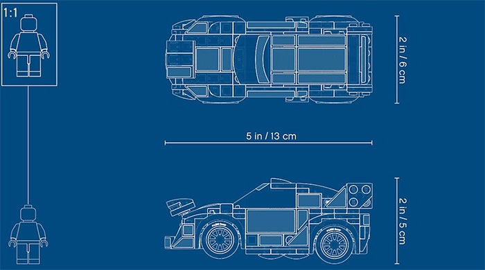 LEGO® Kocke Speed Champions - Ford Fiesta M-Sport WRC 75885 - pogled 4