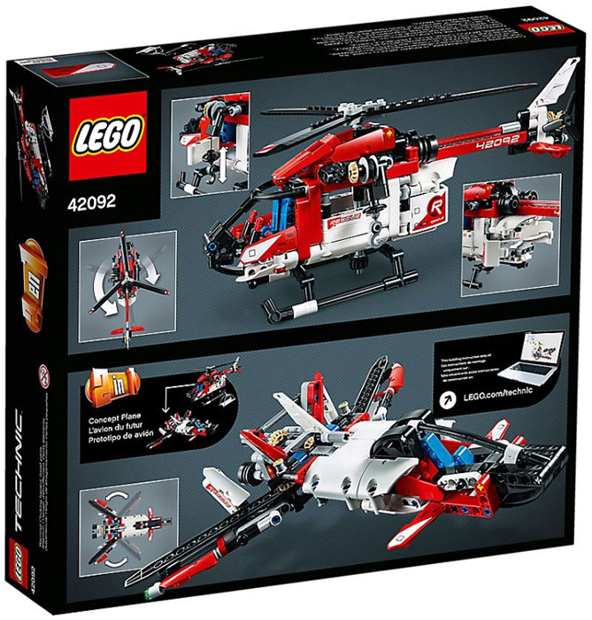 LEGO® Technic Kocke Spasilački helikopter 42092 - pogled 4