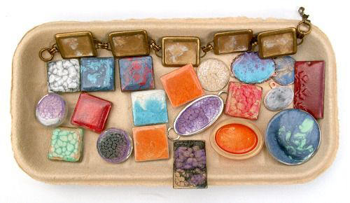 PEBEO Fantasy Moon Hammered Effect - Salmon 19 - Boja sa efektom LOSOS 45ml 664336 - pogled 4