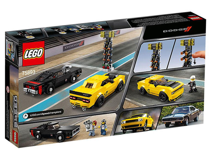 LEGO® Speed Champions Kocke - Dodge Challenger SRT Demon i Dodge Charger R/T 75893 - pogled 4