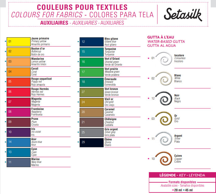 PEBEO Setasilk Water Based Gutta - Kontur pasta SREBRNA 20ml 664104 - pogled 4