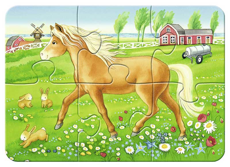 Ravensburger Moj prvi puzzle 4u1 - Domaće životinje 07077 - pogled 4