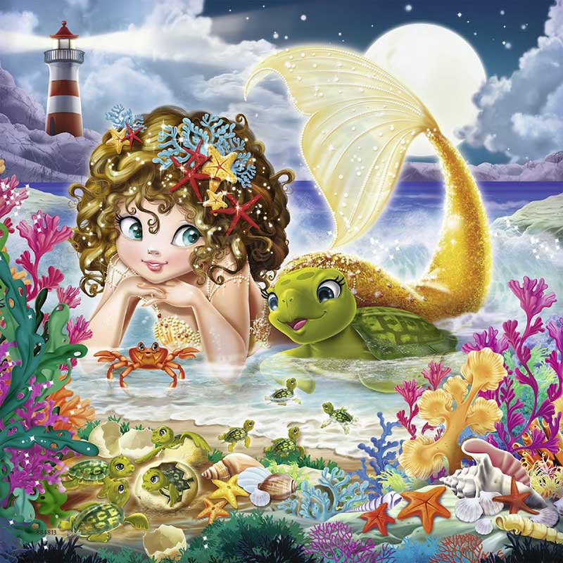 Ravensburger Puzle 3x49 delova - Sirene 08063 - pogled 4