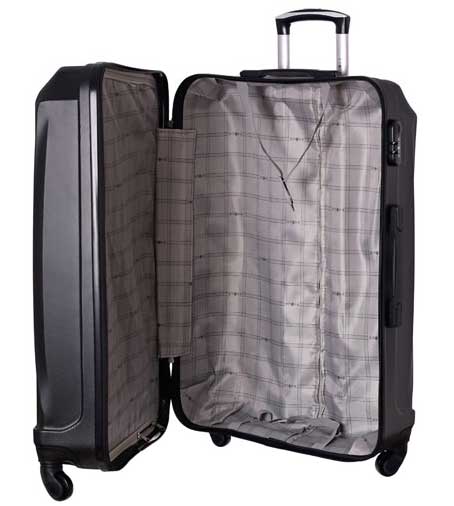 Set ABS kofera Enova Sevilla Black 55cm-65cm-75cm 514240 - pogled 4