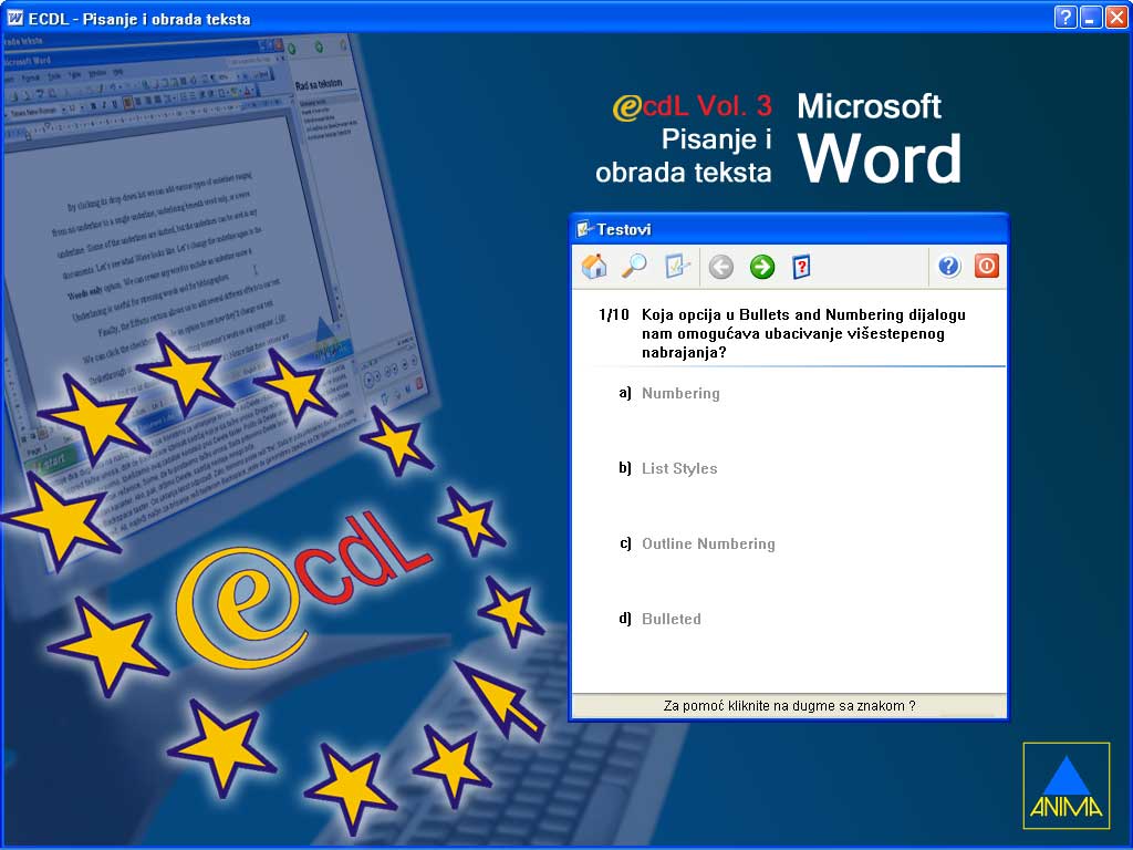 Multimedijalni kurs -  Word 2003 - pogled 4