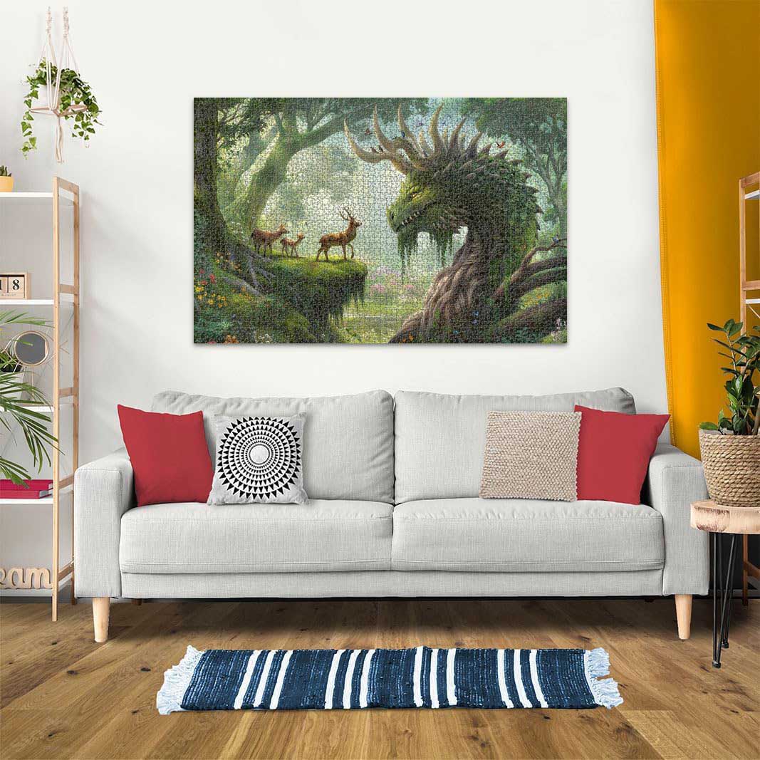 Puzzle slagalica 3000 delova Šumski zmaj se budi Ravensburger 12000808 - pogled 4