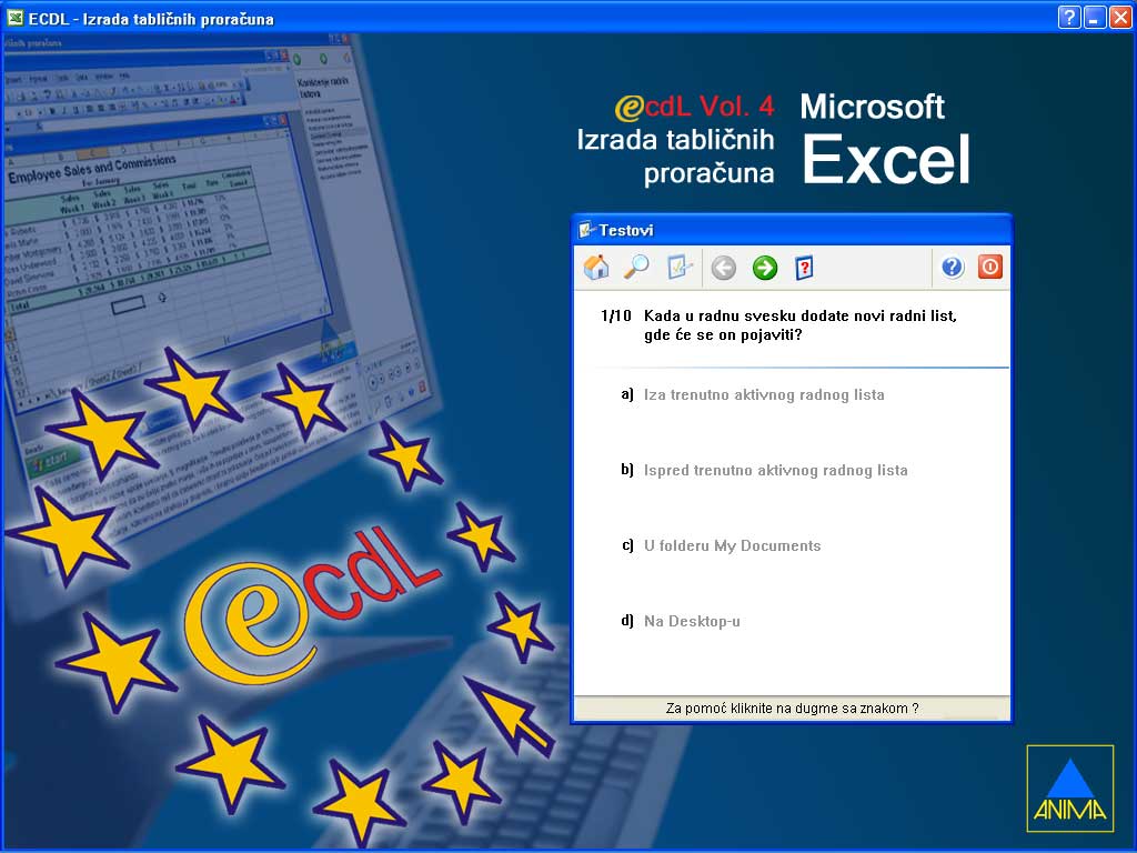 Multimedijalni kurs - Excel 2003 - pogled 4