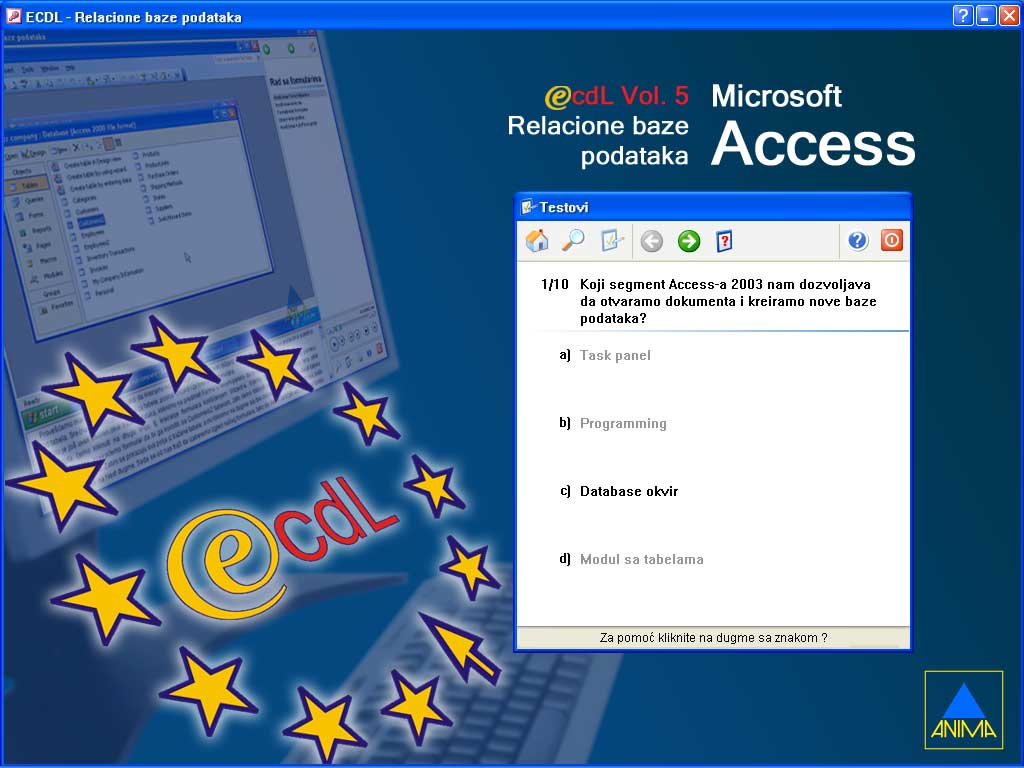 Multimedijalni kurs  Access 2003 - pogled 4