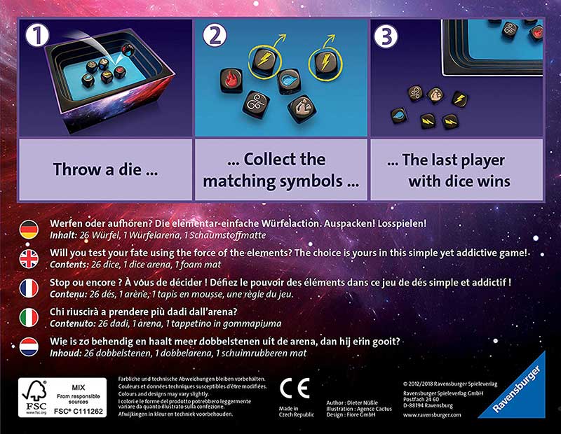 Društvena igra IMPACT Battle of elements Ravensburger 26781 - pogled 4