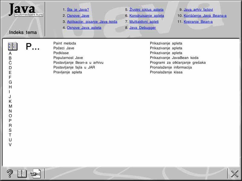 Multimedijalni kurs - Java - pogled 4