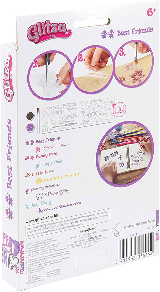 GLITZA Art - Best Friends 50 designs - Tattoo Set 50211 - pogled 4