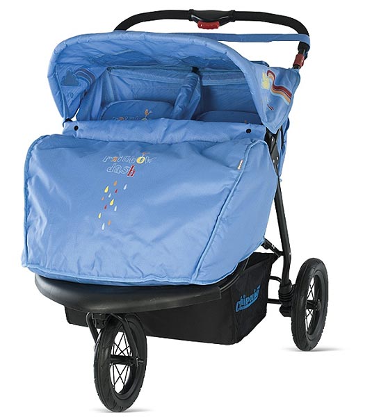 Chipolino Kolica za blizance Duo raspberry - pogled 4