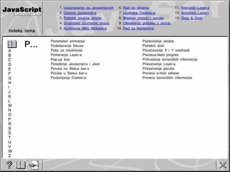 Multimedijalni kurs - Java Script - pogled 4