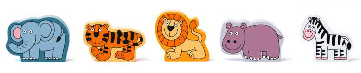 Drveni vozić sa prugom Zoo 60 delova 118cm Woodyland 93060 - pogled 4