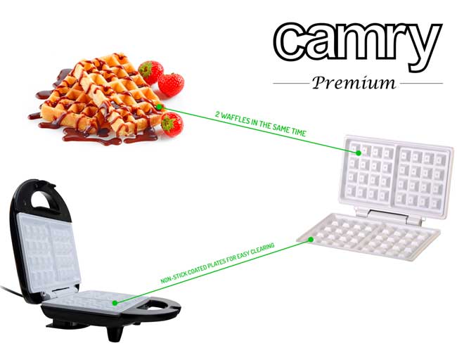 Aparat za vafle Camry CR3019 - pogled 4