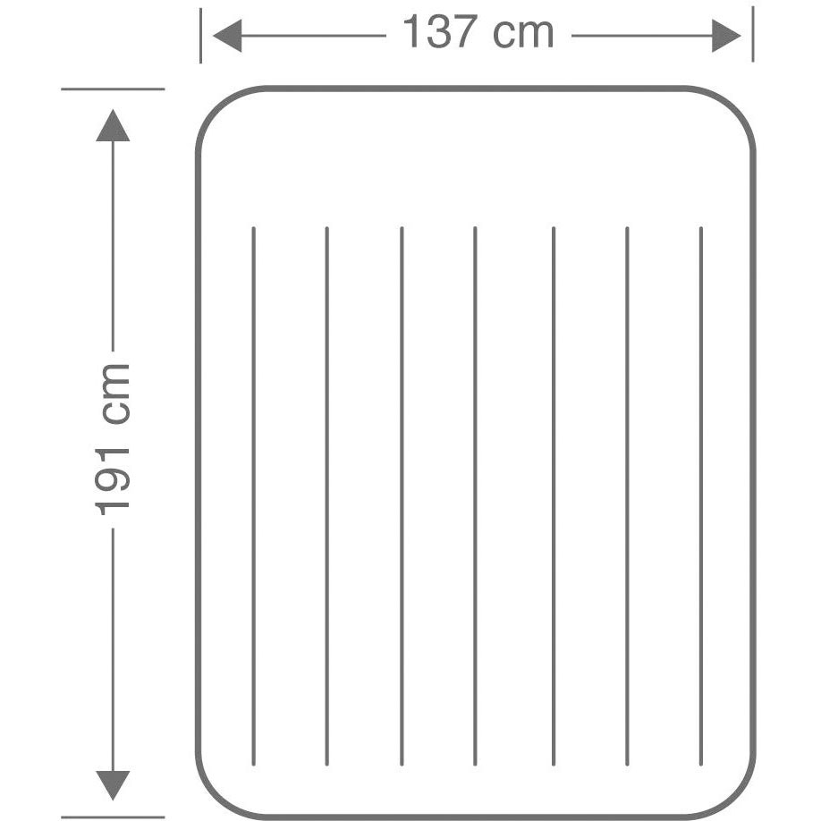 Intex 64148 Dura-Beam Standard Classic Krevet Na Naduvavanje 137x191x25 cm Sa Električnom Pumpom i Uzglavljem - pogled 4