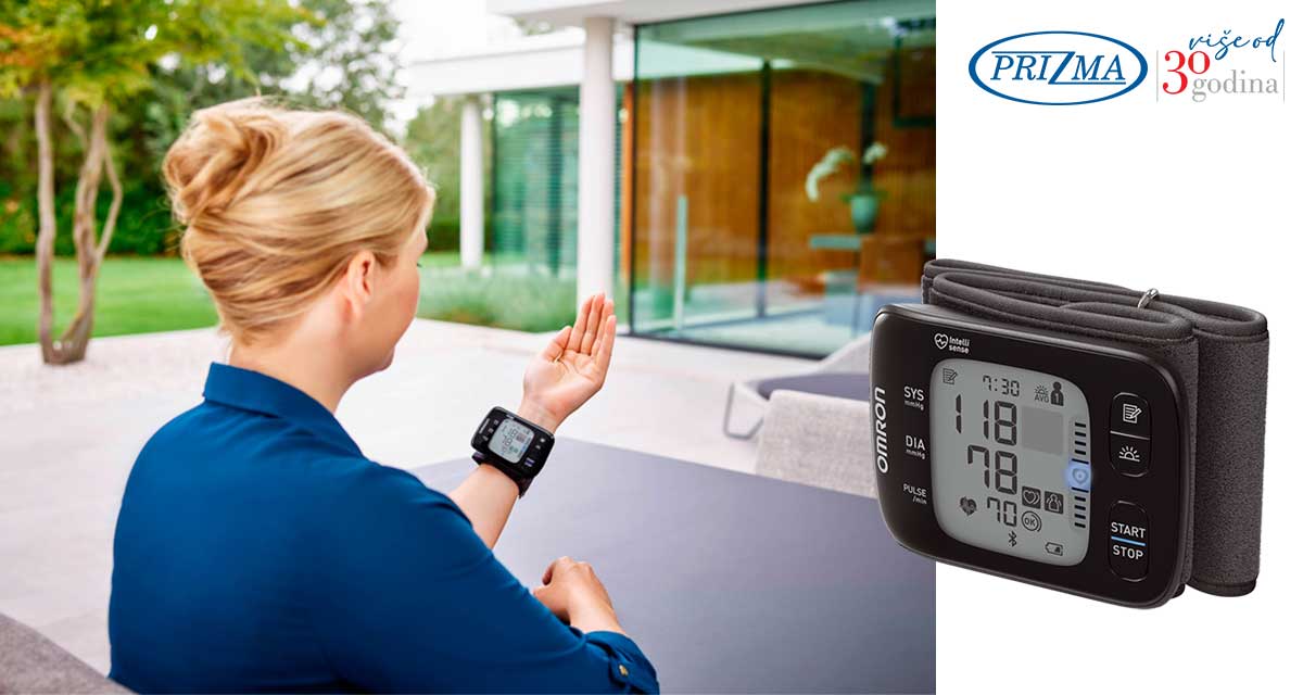 Omron digitalni automatski aparat za merenje krvnog pritiska RS7 Intelli IT - pogled 4