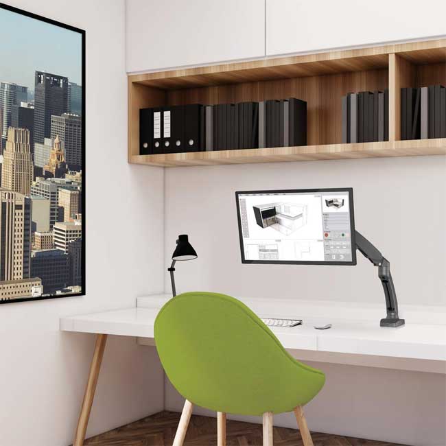 Stoni zglobni nosač za monitor dijagonale do 29 inča Barkan M121P.B - pogled 4