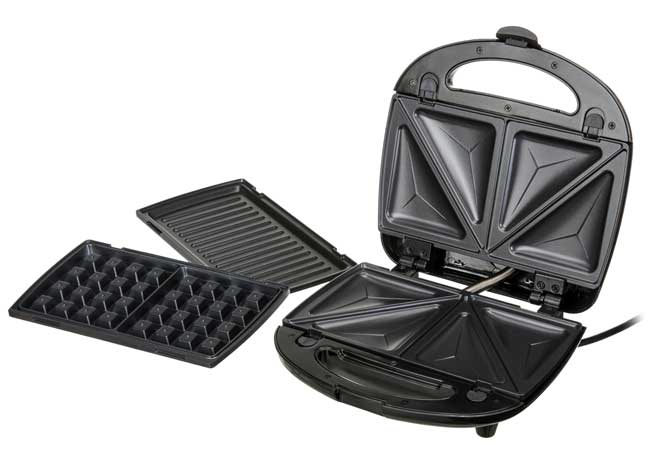 Aparat sa izmenjivim pločama za različite kolače i sendviče Camry CR3024 - pogled 4