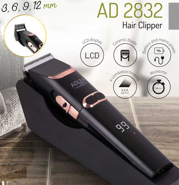 Bežična mašinica za šišanje Adler AD 2832 - pogled 4